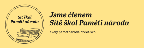 Jsme členem Sítě škol Paměti národa